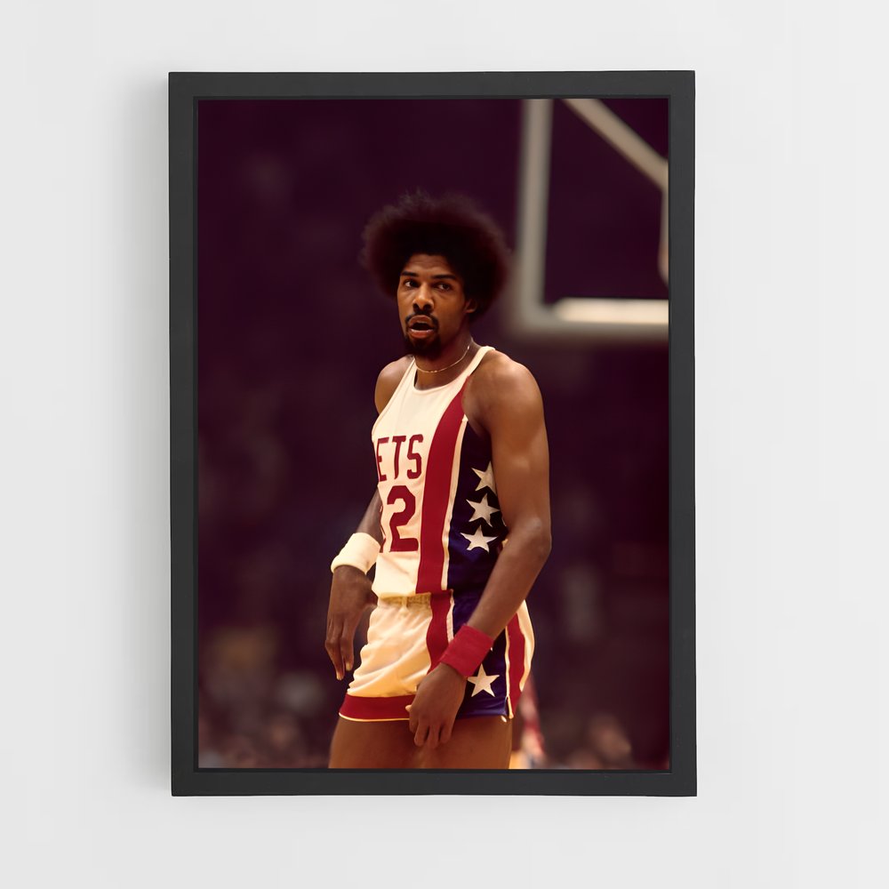 Poster Julius erving parquets – affiche Basketball (vue 2)